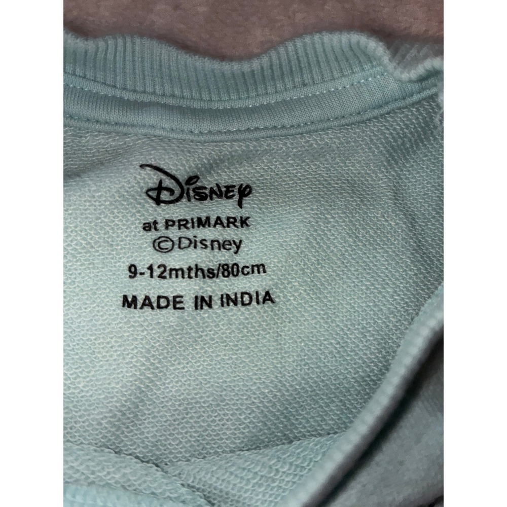 Disney Primark Mickey Mouse Sweatshirt and Joggers Set Mint Green 9-12 Months - Picture 4 of 10